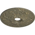 thumbnail image 3 of Ekena Millwork 23 7/8"OD x 4"ID x 2 1/8"P Ashley Ceiling Medallion (Fits Canopies up to 4 3/4"), Hand-Painted Witch Hazel Crackle, 3 of 6