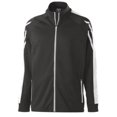 thumbnail image 2 of Holloway Sportswear L Boys FLUX JACKET Black Heather/White/White 229668, 2 of 3
