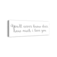 thumbnail image 2 of Creative Products You'll Never Know How Much I Love You 12x36 Canvas Wall Art, 2 of 5