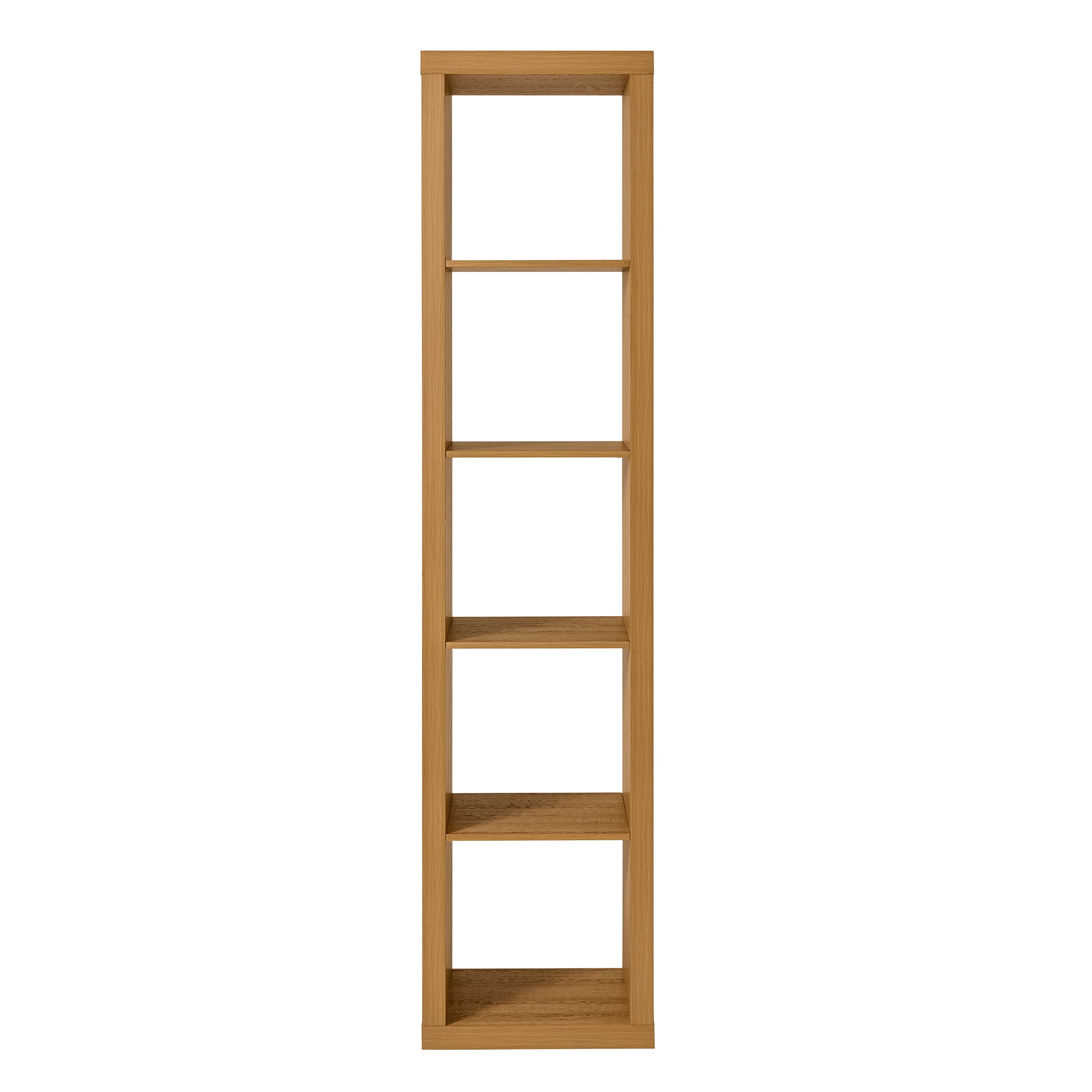 Better Homes & Gardens 5 Cube Vertical Storage Organizer, Light Honey