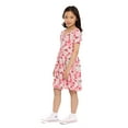 thumbnail image 4 of Strawberry Shortcake Girls' Allover Print Dress with Short Sleeves, Sizes 4-12, 4 of 8