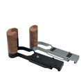 thumbnail image 2 of For Quick Release L Plate Wooden Side Handle Bracket Handgrip Digital Camera Tripod Accessories Silver, 2 of 3