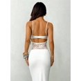 thumbnail image 3 of White Lace See-Through Suspender Maxi Dress For Women, Sexy Date Night Party Wear, 3 of 8