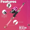 thumbnail image 3 of DaddyGoFish Kids Fishing Pole - Rod Reel Combo Tackle Box Starter Set - First Year Small Gear Kit for Boys Girls Toddler Youth Age Beginner Little Children (Essential Set, Pink, 4ft), 3 of 6