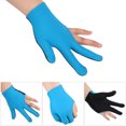 thumbnail image 4 of Billiard Unisex Snooker Billiard Cue Glove Pool Left Hand Open Three Finger Gloves, 4 of 8