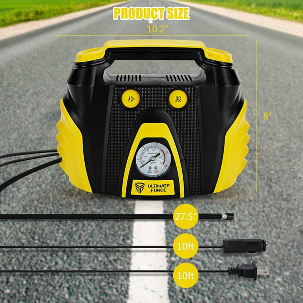 Ac dc air compressor tire inflator deals