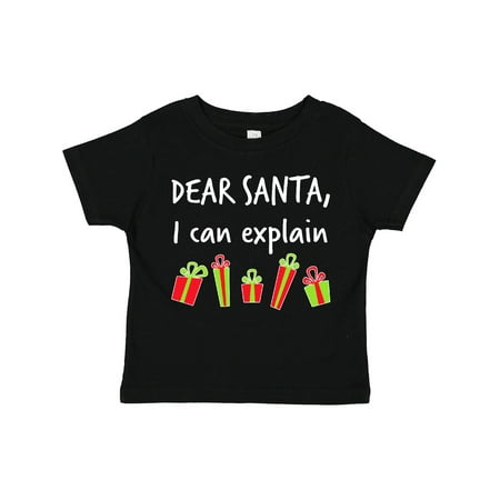 

Inktastic Dear Santa I Can Explain... Gift Toddler Boy or Toddler Girl T-Shirt