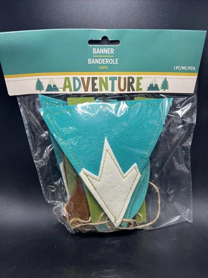 BUTTERFLY- Adventure 5.5 Ft Felt Letter Banner Adventure &Wilderness Theme Party Decoration