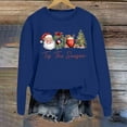 thumbnail image 2 of WEAIXIMIUNG Sweat-Shirt Blanc pour Femmes Mode Hiver Imprimé Festif de Noël Col Rond, 2 of 3