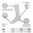 thumbnail image 2 of MANARC Women Cotton Crew Socks Soft Comfortable Thin And Breathable on Top Durable Double Layer Cushioned Reinforced Sole. 3 Pack White, Navy Blue, Light Grey., 2 of 5