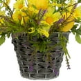 thumbnail image 4 of Northlight Lemon and Daisy Hanging Spring Wall Basket - 12"  - Yellow, 4 of 7