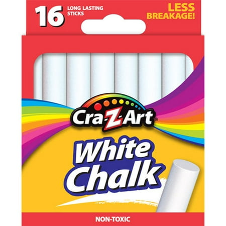 Cra-Z-Art Corp., Cra Z Art White Chalk, 16 sticks