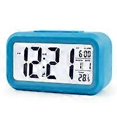 thumbnail image 1 of Triomphe Alarm Clock Digital Alarm Clock Silent Backlit Electronic Clock (Blue English Version), 1 of 3