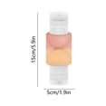 thumbnail image 3 of Double Headed Travel Bottle with Dual Compartments, Leak-Proof Plastic Cosmetic Dispenser, Portable 15cm Refillable Shower Gel and Shampoo Container, Multicolor, 3 of 6