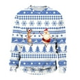 thumbnail image 4 of toraway Chandails en Molleton à Capuche pour Hommes avec Fermeture Éclair Hiver Automne et Hiver Tendance Décontractée Imprimé de Noël Chandail Col Rond TTG, 4 of 4