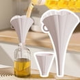 thumbnail image 2 of QIDESHIP Flower-Shaped Folded Funnel, Apricot Pink, Silica Gel Kitchen Funnel, one Funnel, one Support Rod, Silicone Folding Funnels for Kitchen Liquid Transfer Funnels with Stand Small, 2 of 9