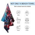 thumbnail image 2 of Independence Day Of The United States Flag Beach Towel, Microfiber Beach TowelsAbsorbent, Compact, Beach Blanket, Lightweight Towel for The Swimming, 2 of 7