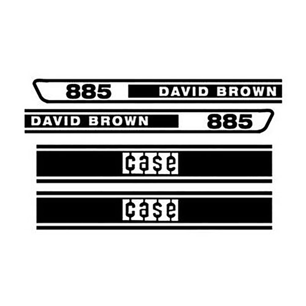DB885 Hood Decal Set Fits Case David Brown Tractor 885