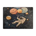 thumbnail image 5 of Yayeee Area Rugs for Living Room 6.7'x4.8' Non Slip Washable Bedroom Floor Carpet, Retro Watercolor Planet, 5 of 5