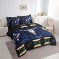 thumbnail image 3 of jejeloiu Rustic Western Cowboy 7 Pieces Bedding Comforter Set,Farmhouse Bull Skull Full Bedding Set,Vintage Aztec Geometric Fitted Sheet Flat Sheet For Adults,Super Cozy Room Decor Reversible, 3 of 8