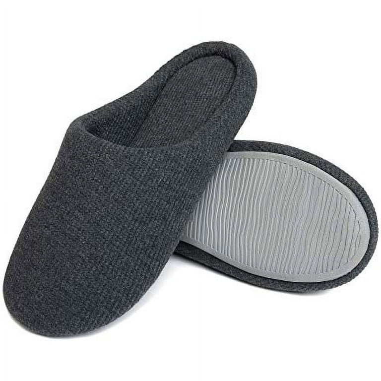 ULTRAIDEAS Men s Lightweight Cotton Slippers with Memory Foam and Soft Sole