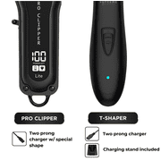 Supreme Trimmer 2-in-1 Pro Clipper Lite & DLC T-Shaper Combo | Professional Beard Trimmer ST5206 & Hair Clipper STC5000 Barber Kit | Black