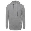 thumbnail image 1 of FashionOutfit Men's Long Sleeve Stylish Hoodie With Side Zipper Detail, 1 of 3