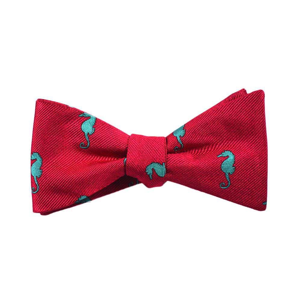 Self-tie Bow tie Holiday Owls & Snowflakes on Dark Blue Christmas Bow tie
