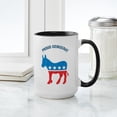 thumbnail image 4 of CafePress - Proud Democrat Large Mug - 15 oz Ceramic Large White Novelty Mug, 4 of 4