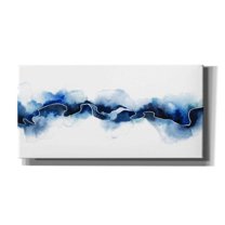 Epic Graffiti 'Glacial Break II' by Grace Popp Giclee Canvas Wall Art, 24"x12" 24 x 12