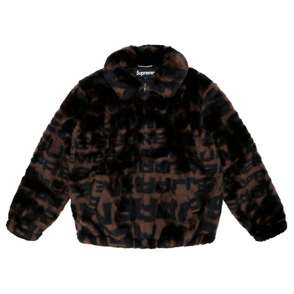 Supreme Men's Faux Fur Repeater Bomber Brown, from StockX
