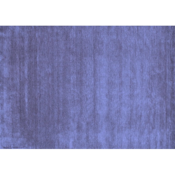 Ahgly Company Indoor Rectangle Abstract Blue Contemporary Area Rugs, 5' x 7'