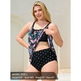 thumbnail image 4 of Ocean Blues Women's Plus Size High Waisted Bikini Bottom Full Coverage Swim Bottom, 4 of 7