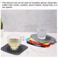 thumbnail image 5 of Uxcell 4pcs Silicone Trivet Mats, Hot Pot Holders, Dish Drying Mat for Kitchen Counter, Heat Resistant - multicolor, 5 of 5