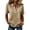 Khaki, variant on Polo Shirts For Women Three Buttons Short Sleeve Collared Golf Shirts Womens Summer Relaxed Fit Breathable Tops Casual V Neck Business Blouses