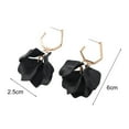 thumbnail image 6 of Mightlink 1 Pair Rose Petal Drop Earrings Long Style Exaggerated Dangle Earrings Bright Color Earrings Jewelry Accessories, 6 of 7