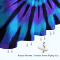 thumbnail image 6 of Blue Purple Tie Dye Pattern Shower Curtain 72"x84" ,Bathroom Decorative Shower Curtains Set with 12 Hooks,Modern Waterproof Washable Shower Curtain, 6 of 6