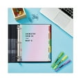 thumbnail image 5 of Clear Easy View Plastic Dividers With Multicolored Tabs And Sheet Protector, 5-Tab, 11 X 8.5, Clear, 1 Set | Bundle of 5 Sets, 5 of 7