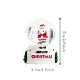 thumbnail image 2 of Cififendec Christmas Snow Globe Ornament, 4.2"×3", Santa & Snowman Globe Tabletop Decoration for Bookshelf Display & Holiday Gift Box Filler Custom Packaging Matching, 2 of 5