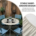 thumbnail image 2 of Letter R Round Tablecloth for 55-60 Inch Tables, Fitted Table Cover with Elastic Edge, Monogram Words Waterproof Outdoor Table Cloth Protector for Patio Garden Dinner Picnic, 2 of 9