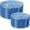 Clear Blue, variant on 100 Pcs Clear Gold Plastic Plates Set, Glitter Hammered Disposable Dinner and Dessert Plates, 50 Dinner Plates and 50 Dessert Plates for Weddings, Parties, Birthdays