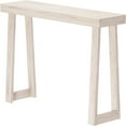 thumbnail image 3 of Now Furniture 46" Classic Console Table, Solid Wood Narrow Entryway Tables, Coastal White, 3 of 8