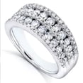 thumbnail image 4 of K-KED Women Fashion Cubic Zircon Wedding Delicate Jewelry 925 Silver Filled Ring Sz 6-10-6, 4 of 6