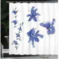 thumbnail image 4 of Ambesonne Flower Shower Curtain, Oriental Art, 69"Wx70"L, Dark Violet, 4 of 5
