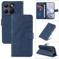thumbnail image 1 of Flip Wallet Case for Motorola Edge 70 Fusion with Card Holder, Kickstand & Magnetic Cover Blue, 1 of 4