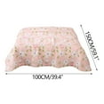 thumbnail image 3 of DESIGNICE Lightweight Summer Quilt Twin Breathable Soft Cooling Quilt for Bed Sofa Travel Floral Print Machine Washable for All Ages 3.3×4.9FT, 3 of 7