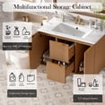 thumbnail image 4 of Meuble-lavabo de Rangement Moderne Mural, Bois, 4 of 22