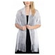 thumbnail image 1 of Minnieouse Bufanda brillante de lujo, chal para sombra de protección solar, hilo fino femenino, borla de encaje hueco largo, capas de boda, Ropa, zapatos y accesorios Miscelánea Blanco, 1 of 6
