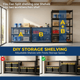 thumbnail image 5 of Prilinex Storage Shelves Metal 5 Tier Garage Shelving Heavy Duty 28"W x 12"D x 59"H Adjustable Shelving Unit for Garage Utility Rack Shelf for Basement Pantry Closet, 2 Pack, 5 of 7