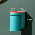 thumbnail image 2 of Toothbrush Holder Wall Mounted Cup , Flexible Water Drain Space Saving Storage Suction Organizer, 2 of 5